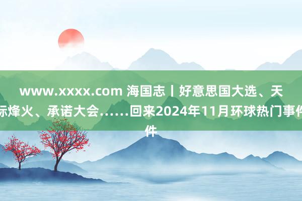 www.xxxx.com 海国志丨好意思国大选、天际烽火、承诺大会……回来2024年11月环球热门事件