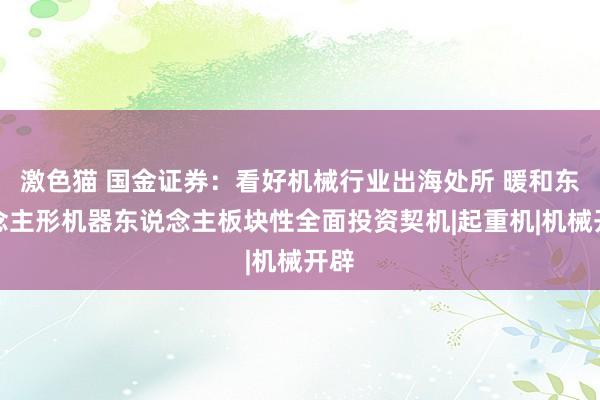 激色猫 国金证券：看好机械行业出海处所 暖和东说念主形机器东说念主板块性全面投资契机|起重机|机械开辟