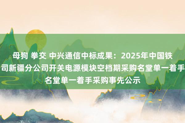 母狗 拳交 中兴通信中标成果：2025年中国铁塔股份有限公司新疆分公司开关电源模块空档期采购名堂单一着手采购事先公示