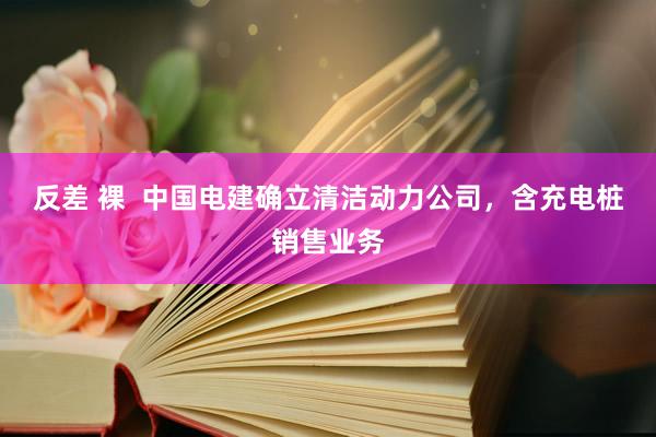反差 裸  中国电建确立清洁动力公司，含充电桩销售业务